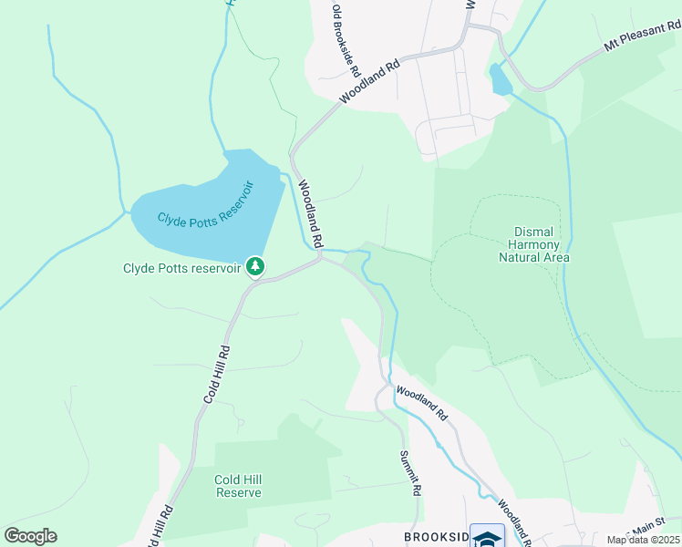 map of restaurants, bars, coffee shops, grocery stores, and more near 40 Woodland Road in Morristown