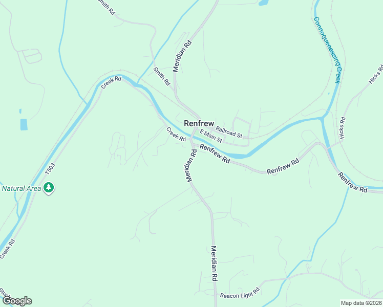 map of restaurants, bars, coffee shops, grocery stores, and more near 812 Meridian Road in Renfrew