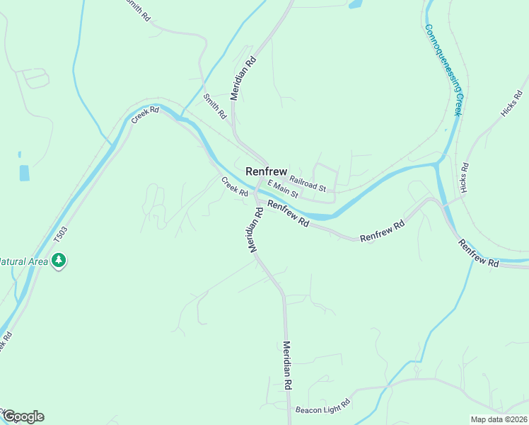map of restaurants, bars, coffee shops, grocery stores, and more near 812 Meridian Road in Renfrew