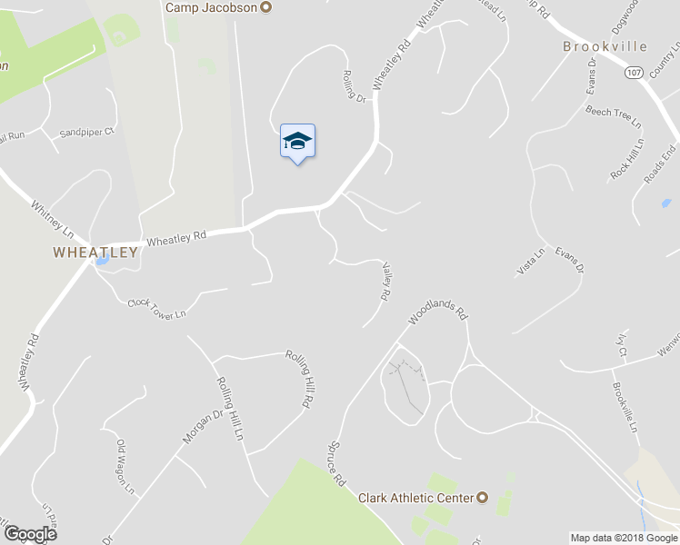 map of restaurants, bars, coffee shops, grocery stores, and more near 30 Valley Road in Old Westbury