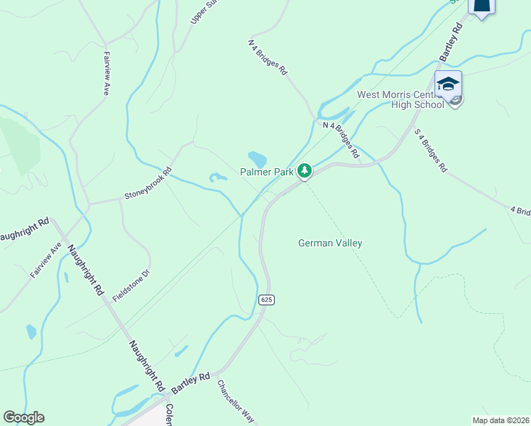 map of restaurants, bars, coffee shops, grocery stores, and more near 190 Bartley Road in Long Valley