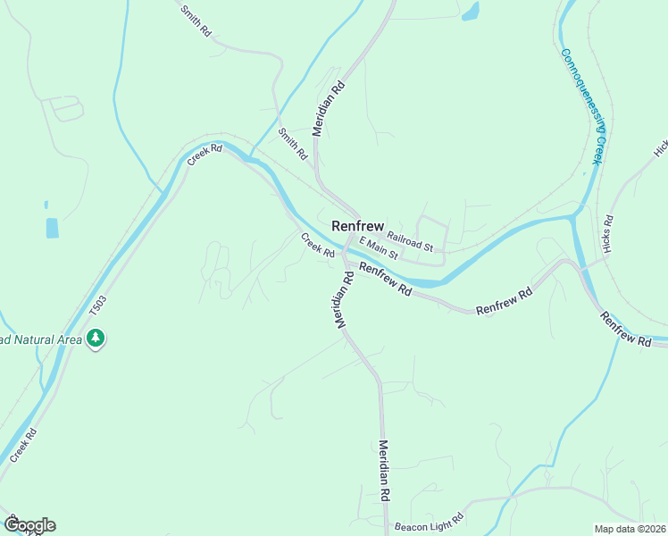 map of restaurants, bars, coffee shops, grocery stores, and more near 950 Meridian Road in Renfrew
