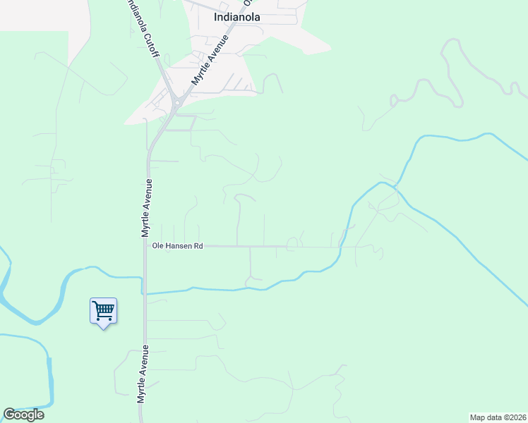 map of restaurants, bars, coffee shops, grocery stores, and more near 375 Ole Hansen Road in Eureka
