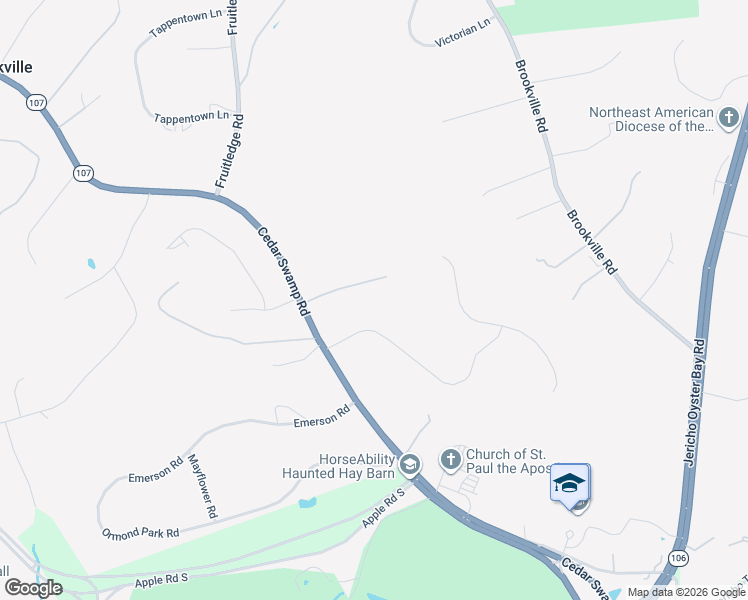 map of restaurants, bars, coffee shops, grocery stores, and more near 2313 Cedar Swamp Road in Glen Head