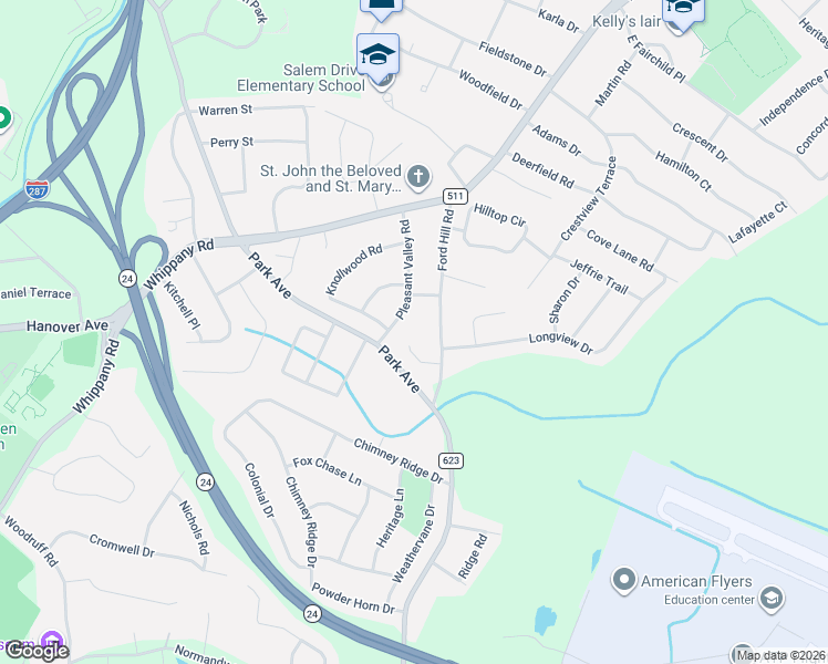 map of restaurants, bars, coffee shops, grocery stores, and more near 23 Pleasant Valley Road in Hanover
