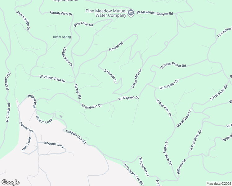 map of restaurants, bars, coffee shops, grocery stores, and more near 2421 Navajo Road in Coalville