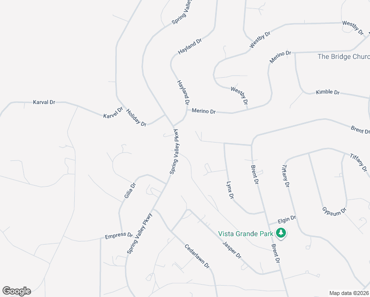 map of restaurants, bars, coffee shops, grocery stores, and more near 538 Spring Valley Parkway in Spring Creek