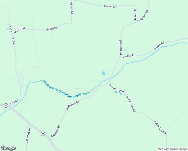 map of restaurants, bars, coffee shops, grocery stores, and more near 1478 Sinktown Road in Home