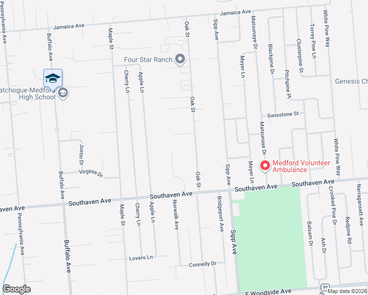map of restaurants, bars, coffee shops, grocery stores, and more near 188 Oak Street in Medford