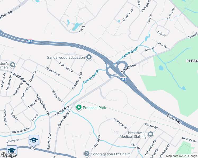 map of restaurants, bars, coffee shops, grocery stores, and more near 9 Westminster Drive in Livingston