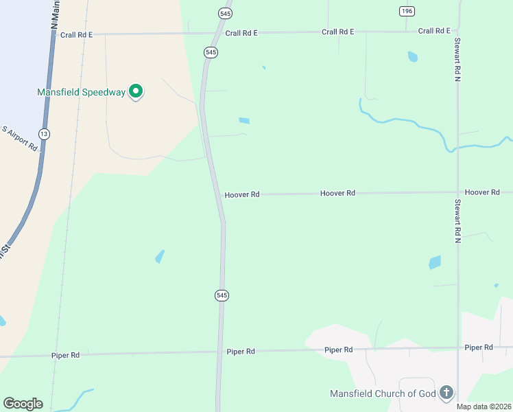 map of restaurants, bars, coffee shops, grocery stores, and more near 708 Hoover Road in Mansfield