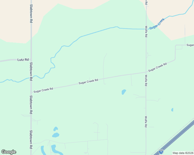 map of restaurants, bars, coffee shops, grocery stores, and more near 3475 Sugar Creek Road in Elida