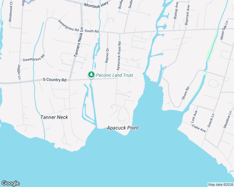 map of restaurants, bars, coffee shops, grocery stores, and more near 18 Apaucuck Point Lane in Westhampton