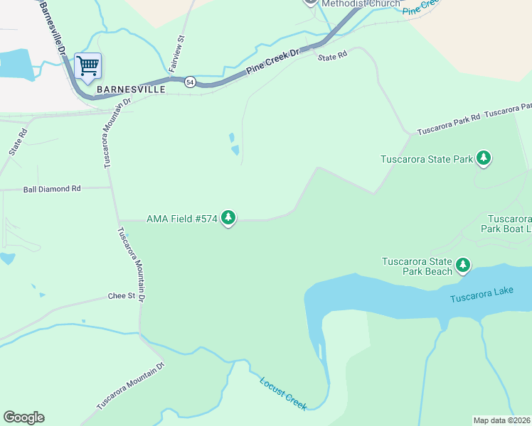 map of restaurants, bars, coffee shops, grocery stores, and more near 91 Foothill Street in Barnesville
