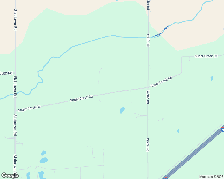 map of restaurants, bars, coffee shops, grocery stores, and more near 3645 Sugar Creek Road in Lima