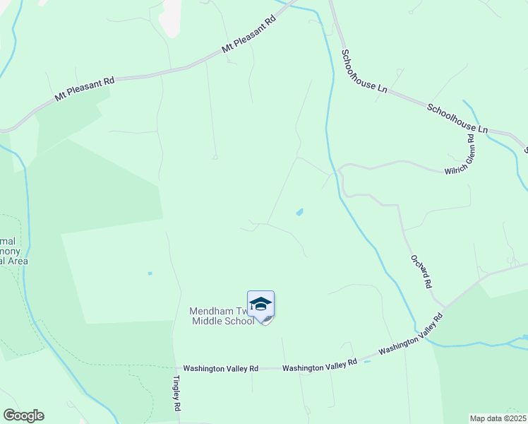 map of restaurants, bars, coffee shops, grocery stores, and more near 33 Old Orchard Road in Morristown