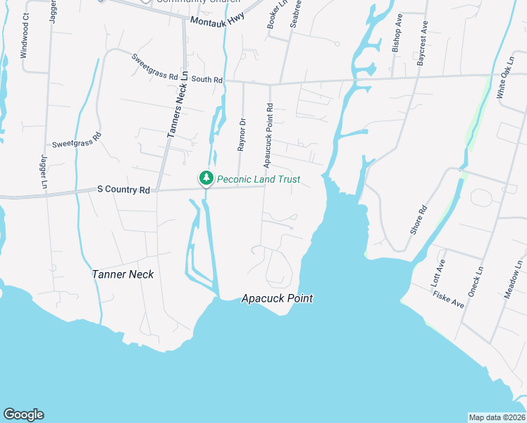 map of restaurants, bars, coffee shops, grocery stores, and more near 18 Apaucuck Point Lane in Westhampton