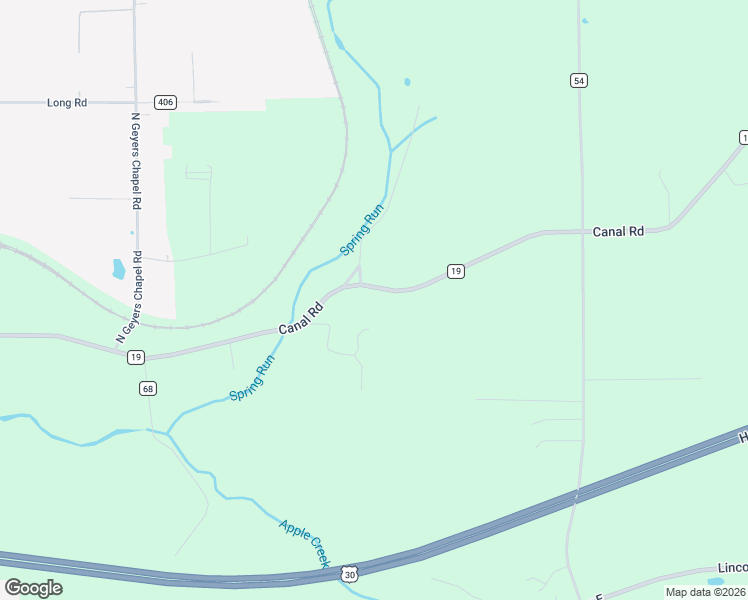 map of restaurants, bars, coffee shops, grocery stores, and more near 4199 Canal Road in Wooster