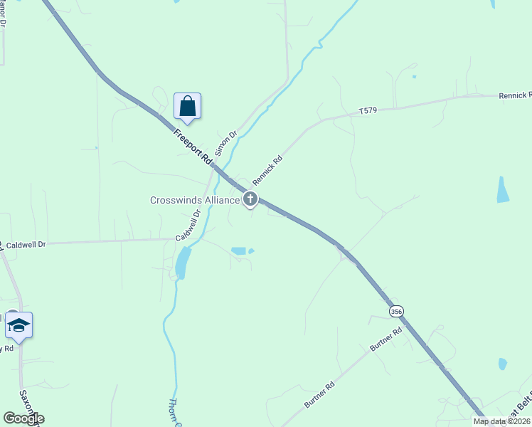 map of restaurants, bars, coffee shops, grocery stores, and more near 520 Freeport Road in Butler