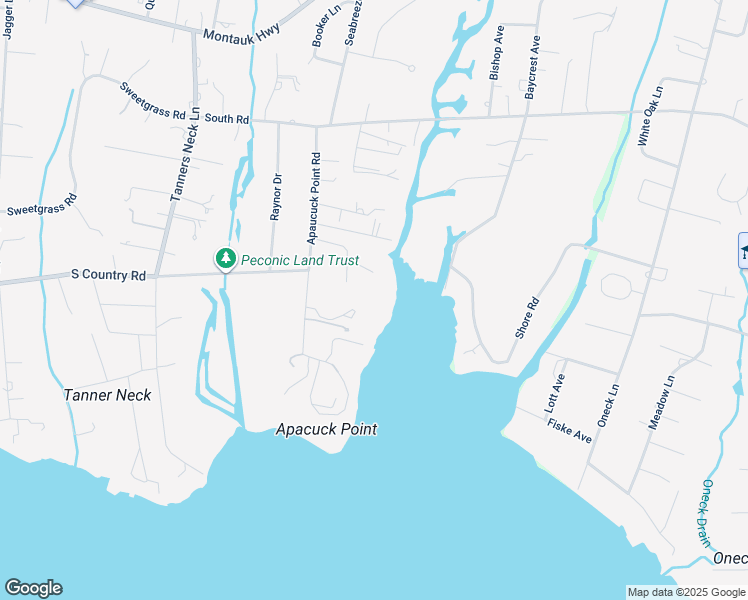map of restaurants, bars, coffee shops, grocery stores, and more near 10 Apaucuck Cove Lane in Westhampton