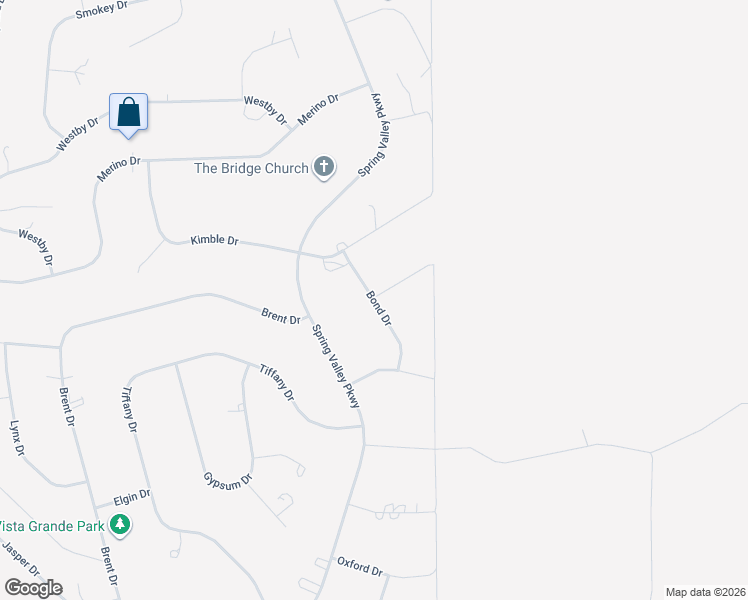 map of restaurants, bars, coffee shops, grocery stores, and more near 557 Bond Drive in Spring Creek