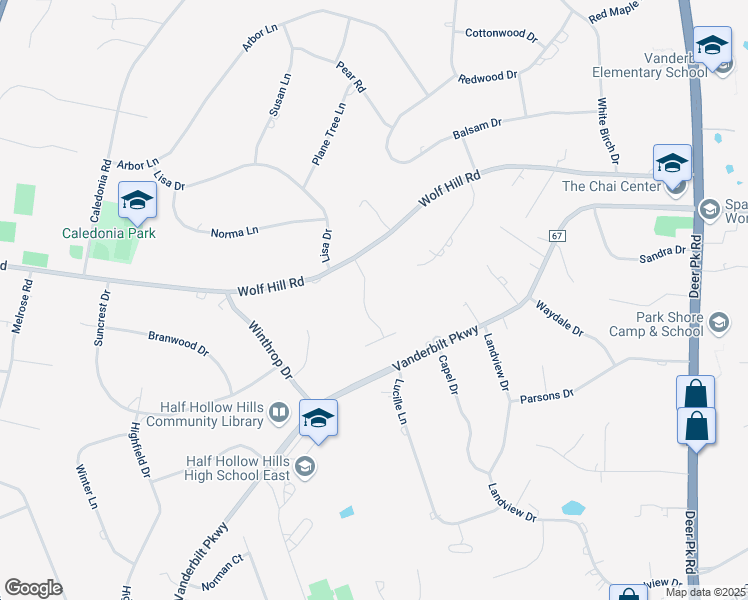 map of restaurants, bars, coffee shops, grocery stores, and more near 3 Somner Drive in Dix Hills