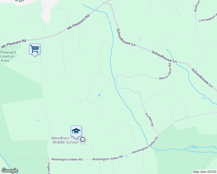 map of restaurants, bars, coffee shops, grocery stores, and more near 20 Old Orchard Road in Morristown