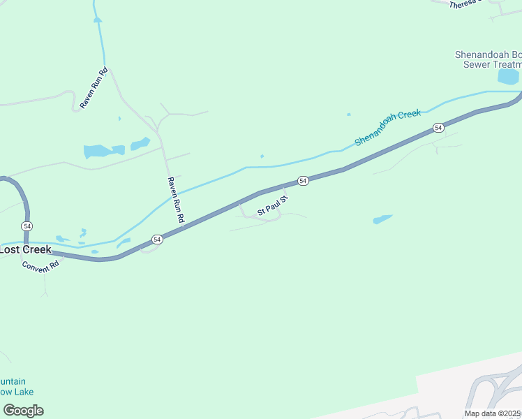 map of restaurants, bars, coffee shops, grocery stores, and more near 36 Saint Paul Street in Shenandoah