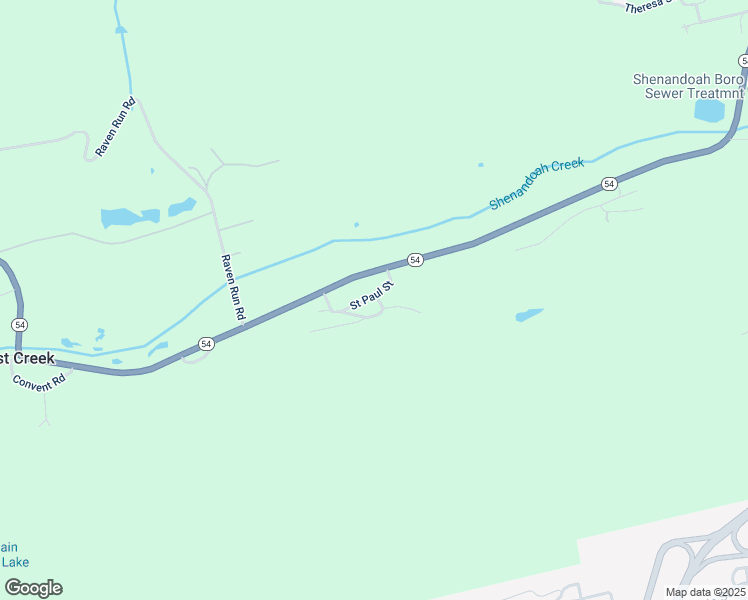 map of restaurants, bars, coffee shops, grocery stores, and more near 21 Saint Paul Street in Shenandoah