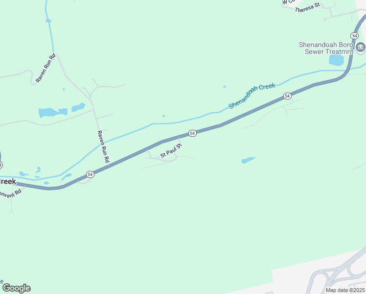 map of restaurants, bars, coffee shops, grocery stores, and more near 11 Saint Paul Street in Shenandoah