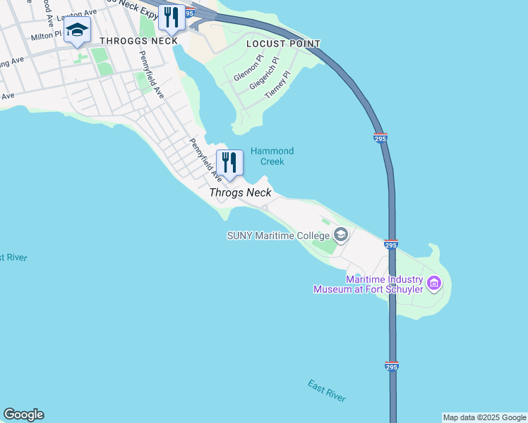 map of restaurants, bars, coffee shops, grocery stores, and more near 4768 Shepard Avenue in The Bronx