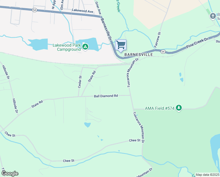 map of restaurants, bars, coffee shops, grocery stores, and more near 34 Ball Diamond Road in Barnesville