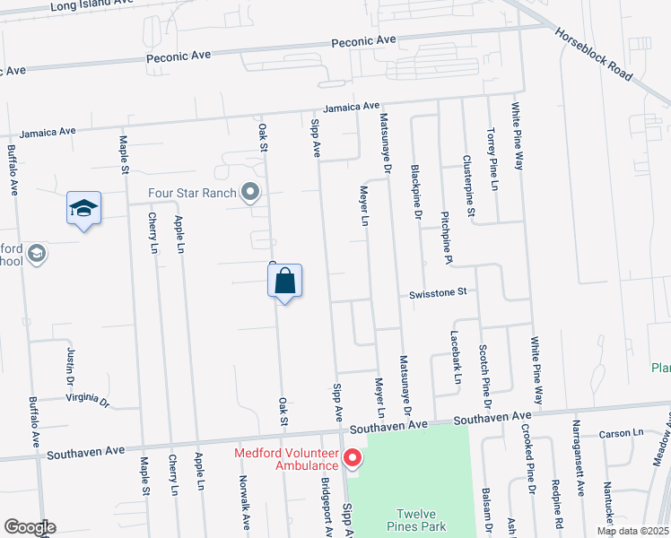 map of restaurants, bars, coffee shops, grocery stores, and more near 1 Yellow Pine Circle in Medford