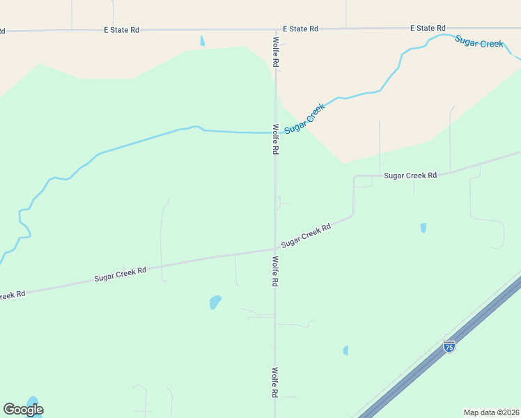 map of restaurants, bars, coffee shops, grocery stores, and more near 4885 Wolfe Road in Lima