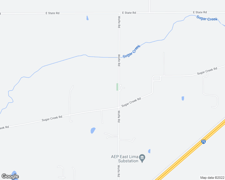 map of restaurants, bars, coffee shops, grocery stores, and more near 4885 Wolfe Road in Lima