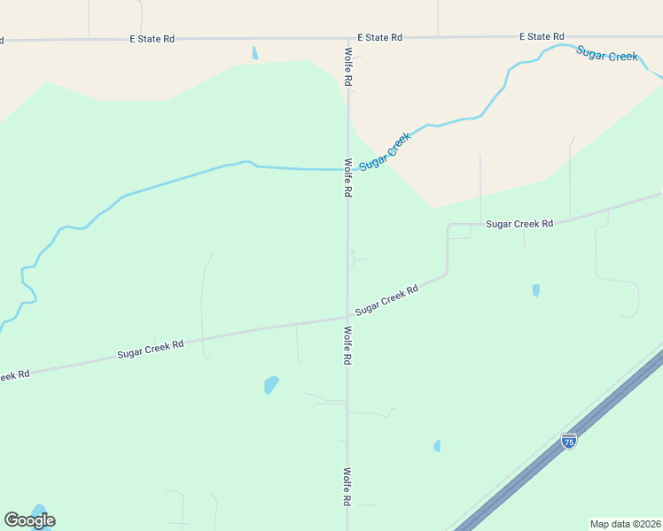 map of restaurants, bars, coffee shops, grocery stores, and more near 4885 Wolfe Road in Lima