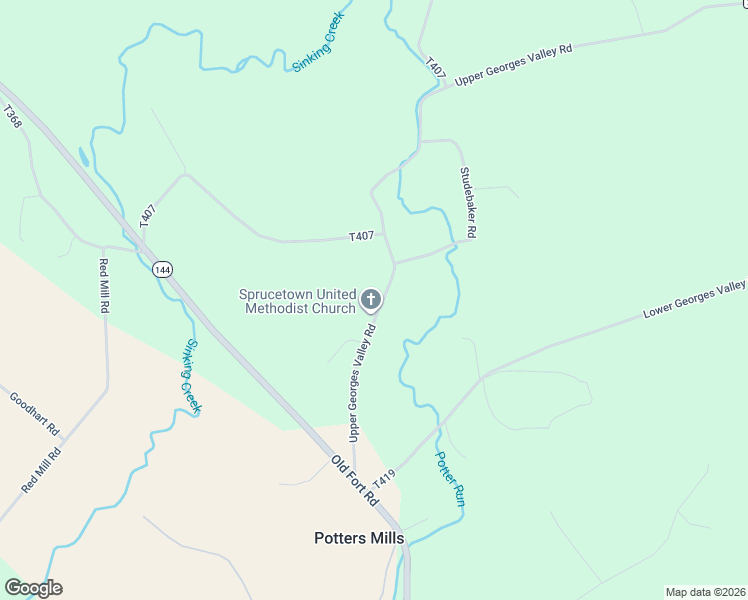 map of restaurants, bars, coffee shops, grocery stores, and more near 167-171 Upper Georges Valley Road in Spring Mills