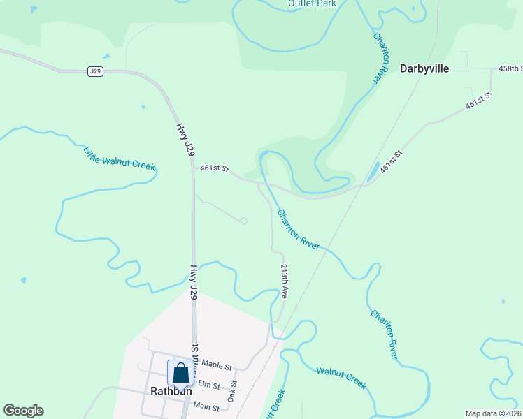 map of restaurants, bars, coffee shops, grocery stores, and more near 16192 213th Avenue in Centerville