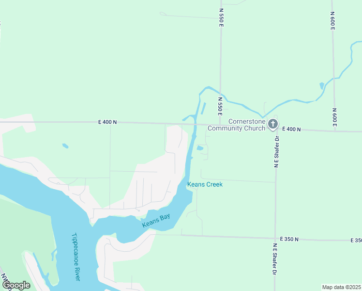 map of restaurants, bars, coffee shops, grocery stores, and more near 3701-3899 N Lake Road 26 East in Monticello
