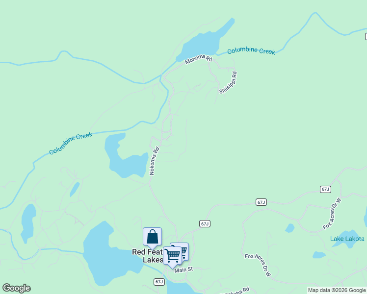 map of restaurants, bars, coffee shops, grocery stores, and more near 133 Onawa Road in Red Feather Lakes