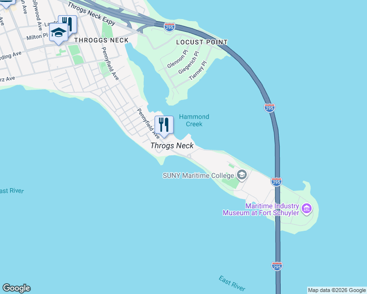 map of restaurants, bars, coffee shops, grocery stores, and more near 4768 Shepard Avenue in The Bronx