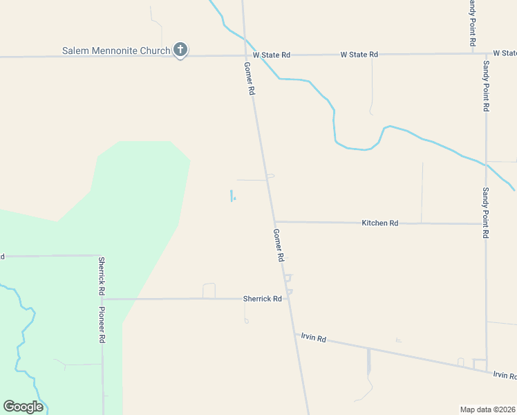 map of restaurants, bars, coffee shops, grocery stores, and more near 5045 Gomer Rd in Elida