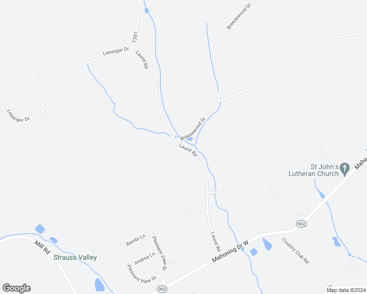 map of restaurants, bars, coffee shops, grocery stores, and more near 480 Laurel Road in Lehighton