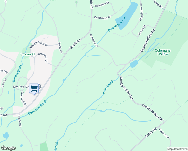 map of restaurants, bars, coffee shops, grocery stores, and more near 9 Shadowbrook Way in Mendham