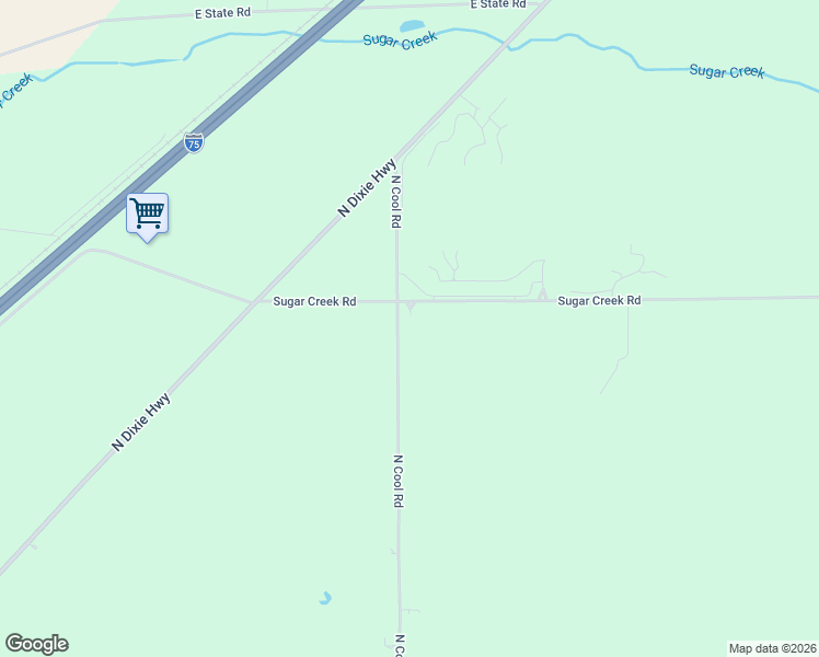 map of restaurants, bars, coffee shops, grocery stores, and more near 4944 North Cool Road in Lima