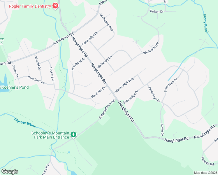 map of restaurants, bars, coffee shops, grocery stores, and more near 250 Naughright Road in Long Valley