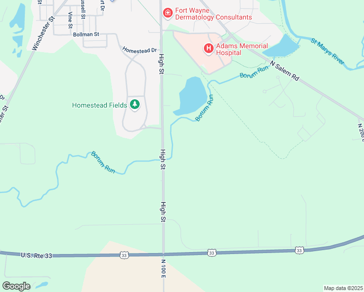 map of restaurants, bars, coffee shops, grocery stores, and more near 1703 High Street in Decatur
