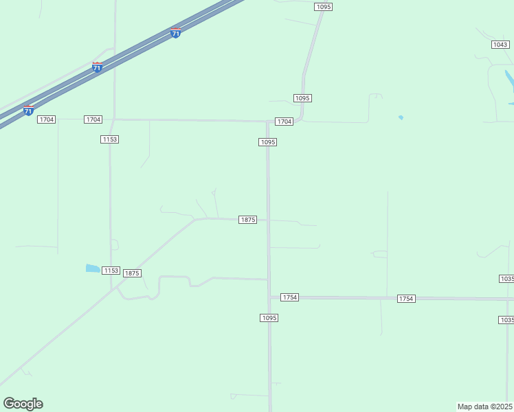 map of restaurants, bars, coffee shops, grocery stores, and more near 1732 County Road 1095 in Ashland