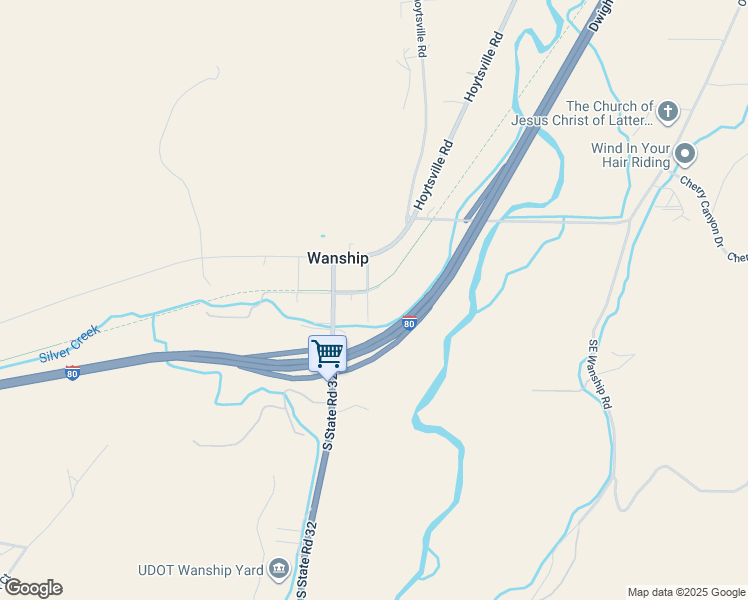 map of restaurants, bars, coffee shops, grocery stores, and more near 2112 50 East in Coalville