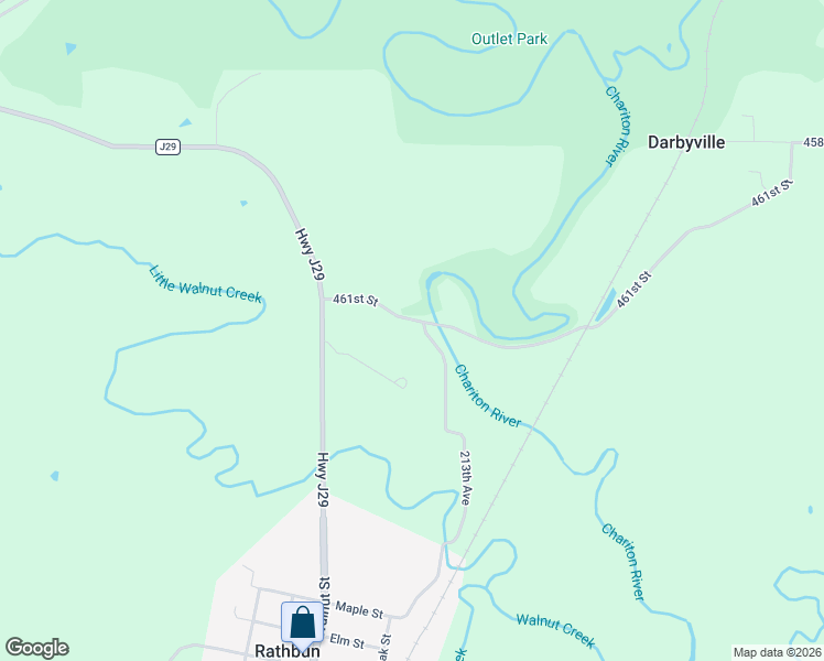 map of restaurants, bars, coffee shops, grocery stores, and more near in Rathbun